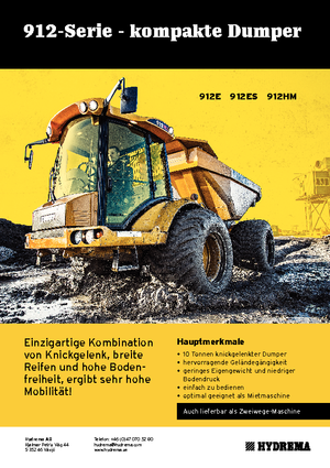 Dumper Hydrema H 912 E