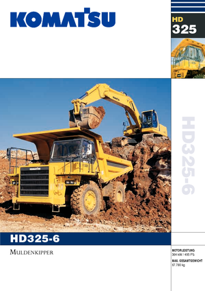 Muldenkipper-SKW Komatsu HD325-6/4WD