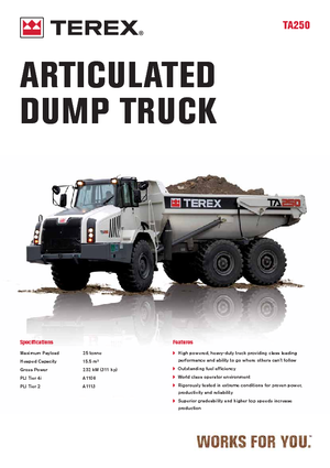 Dumper Terex TA 250