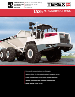Dumper Terex TA 35-7