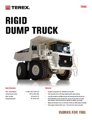 Muldenkipper-SKW Terex TR 45