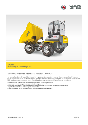 Vorderkipper Neuson 10001