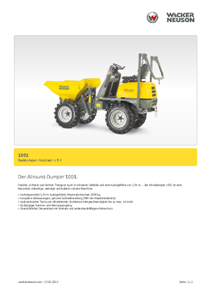 Raddumper Neuson 1001