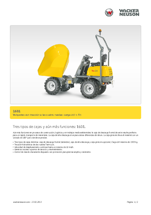 Raddumper Neuson 1601