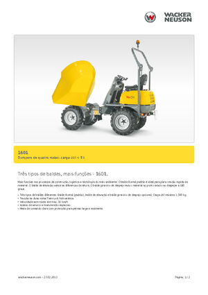 Raddumper Neuson 1601