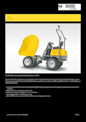 Raddumper Wacker Neuson 1601
