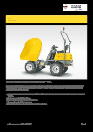 Raddumper Wacker Neuson 1601