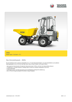 Raddumper Neuson 3001