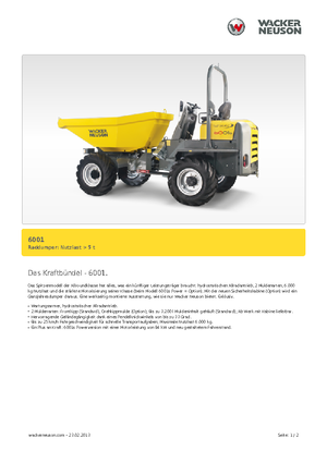 Raddumper Neuson 6001