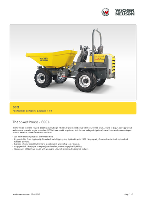 Raddumper Neuson 6001