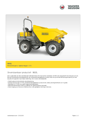 Raddumper Neuson 9001