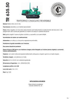 Raupen-Traktoren Camisa TR 635.50