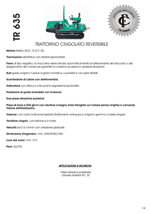 Raupen-Traktoren Camisa TR 635