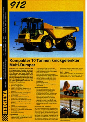 Dumper Hydrema 912 Multitip