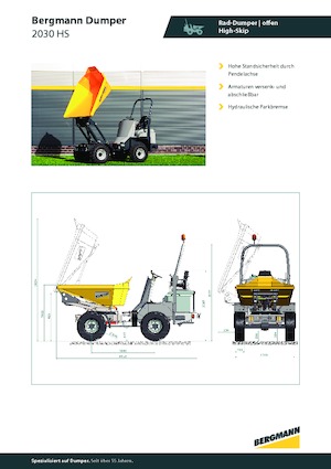 Raddumper Bergmann 2030HS