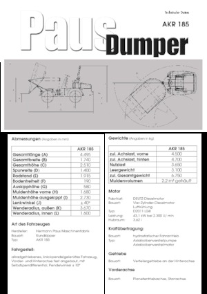 Raddumper Paus AKR 185
