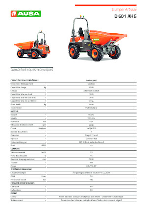 Vorderkipper Ausa D 601 AHG