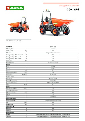Raddumper Ausa D 601APG 
