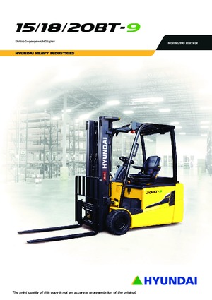 Frontstapler Elektro Hyundai 20 BT 9 ac