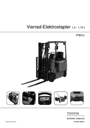 Frontstapler Elektro Toyota 7 FBCU 18