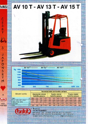 Frontstapler Elektro Belet AV 13 T