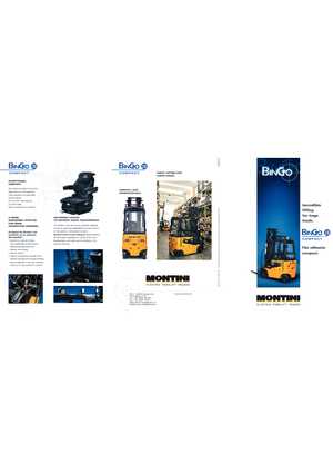 Frontstapler Elektro Montini Bingo plus N 250 Compact