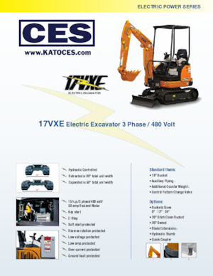 Elektro Raupenbagger Kato 17VXE