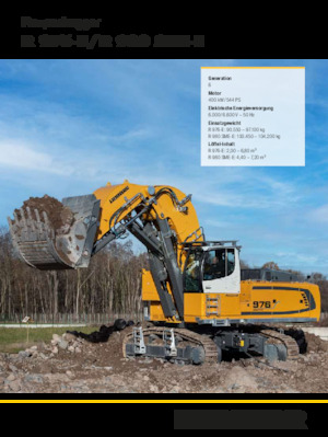 Elektro Raupenbagger Liebherr R 976-E