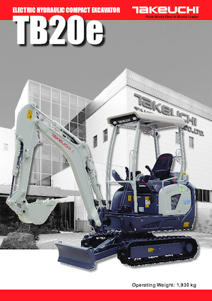Elektro Raupenbagger Takeuchi TB 20 e