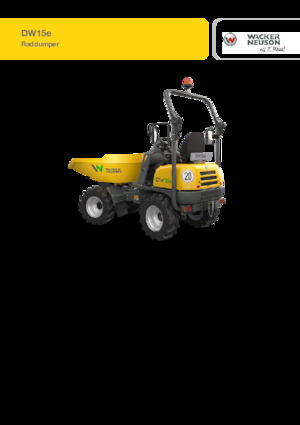Elektro Raddumper Wacker Neuson DW15e
