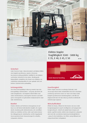 Frontstapler Elektro Linde E 40/600 L