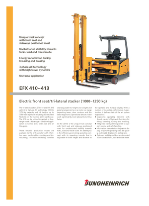 Seitenstapler Elektro Jungheinrich EFX 413