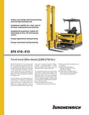 Seitenstapler Elektro Jungheinrich EFX 413