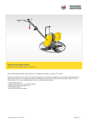 Rotationsglätter, handgeführt Wacker Neuson CT 36-400 E