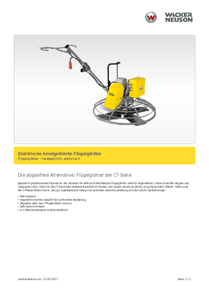 Rotationsglätter, handgeführt Wacker Neuson CT 36-400 E