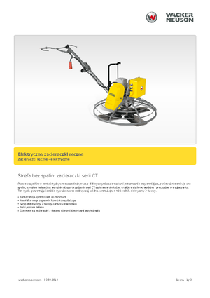 Rotationsglätter, handgeführt Wacker Neuson CT 36-400 E