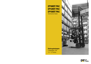 Frontstapler Elektro Caterpillar EP15K RT PAC