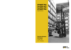 Frontstapler Elektro Caterpillar EP15K RT PAC