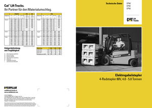 Frontstapler Elektro Caterpillar EP50