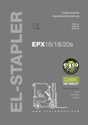 Frontstapler Elektro Clark EPX 20 s ac