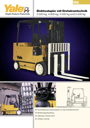 Frontstapler Elektro Yale ERC 45 HG