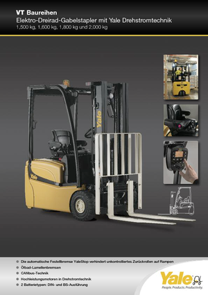 Frontstapler Elektro Yale ERP 18 VT