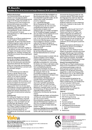 Frontstapler Elektro Yale ERP25VL