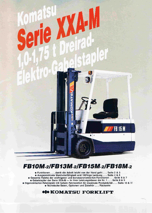 Frontstapler Elektro Komatsu FB 15 M 2