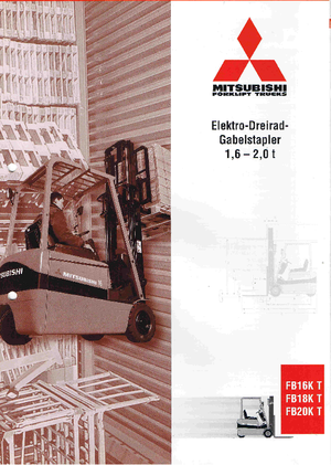 Frontstapler Elektro Mitsubishi FB 18 KT
