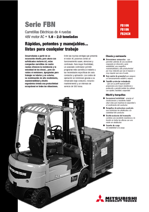 Frontstapler Elektro Mitsubishi FB 16 N