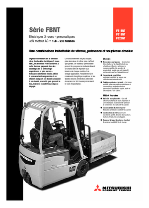 Frontstapler Elektro Mitsubishi FB 20 NT ac