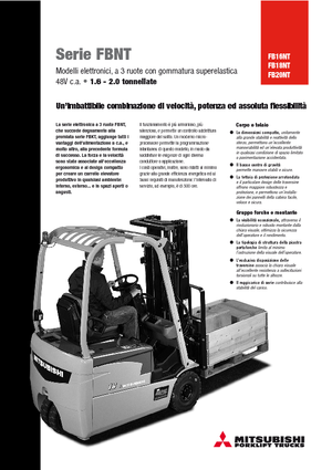 Frontstapler Elektro Mitsubishi FB 20 NT ac