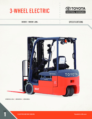 Frontstapler Elektro Toyota 8FBE20U