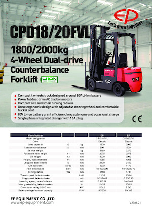 Frontstapler Elektro EP CPD18FVL